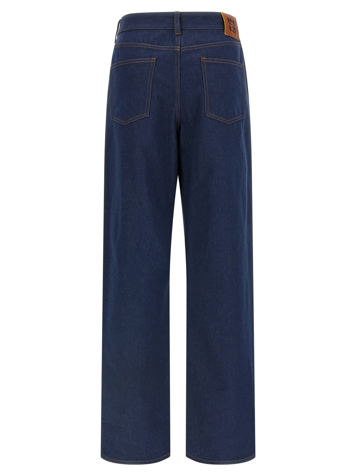 Fendi Women's Blue Cotton Jeans