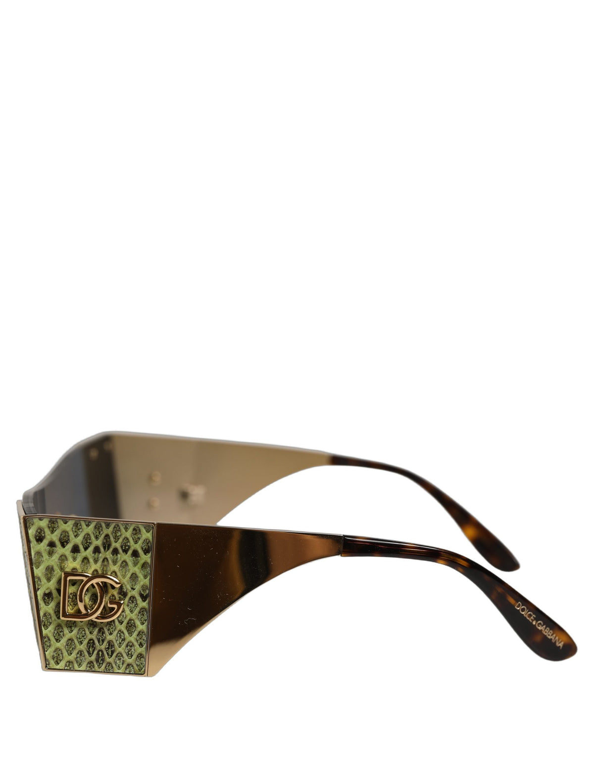 Dolce & Gabbana DG2263 Women's Green Rectangular Sunglasses