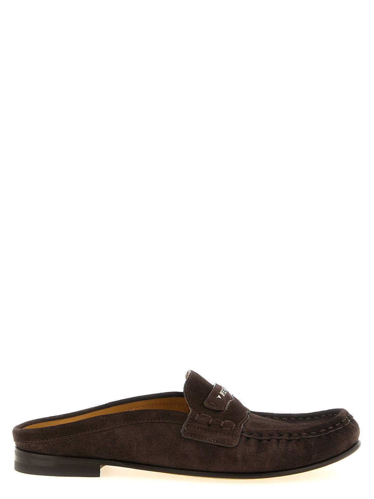 Fendi Women's Brown Calfskin Slip-On Loafers