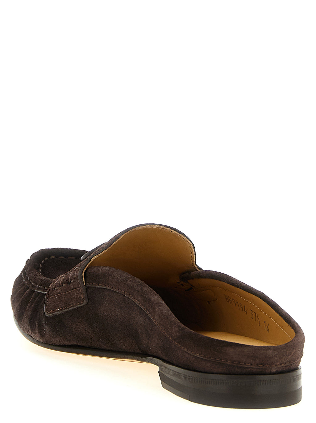 Fendi Women's Brown Calfskin Slip-On Loafers