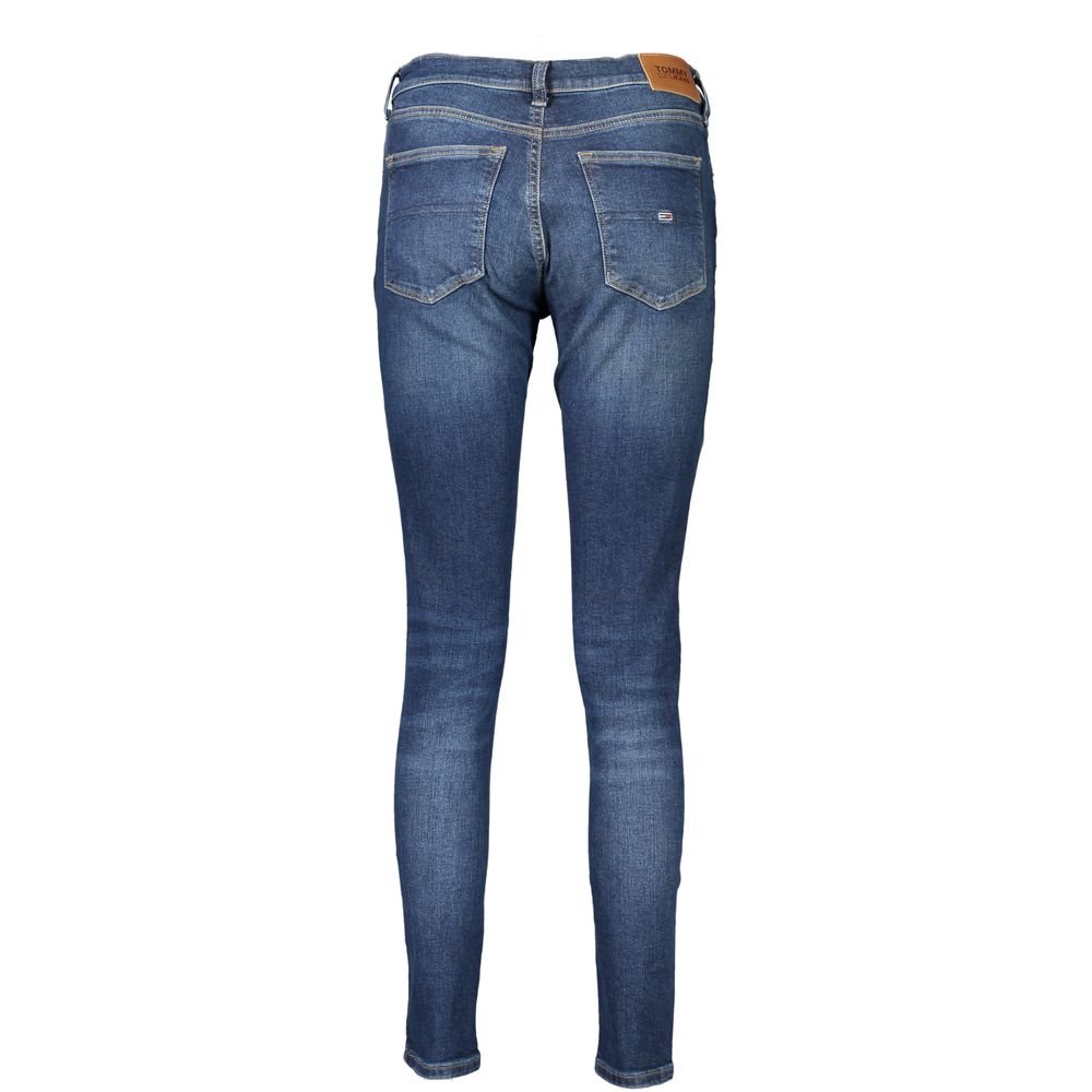 Tommy Hilfiger Women's Blue Cotton Skinny Jeans