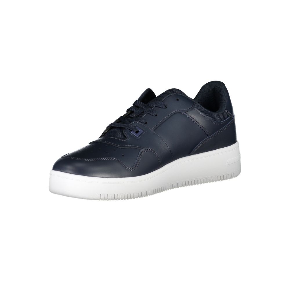 Tommy Hilfiger Men's Blue Leather Sneakers