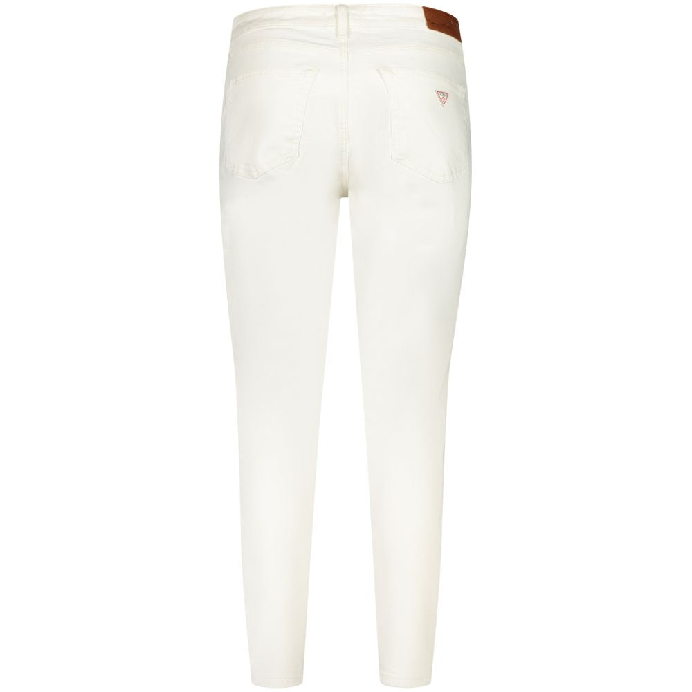 Guess Jeans G05 Skinny Women's White Cotton Skinny Jeans