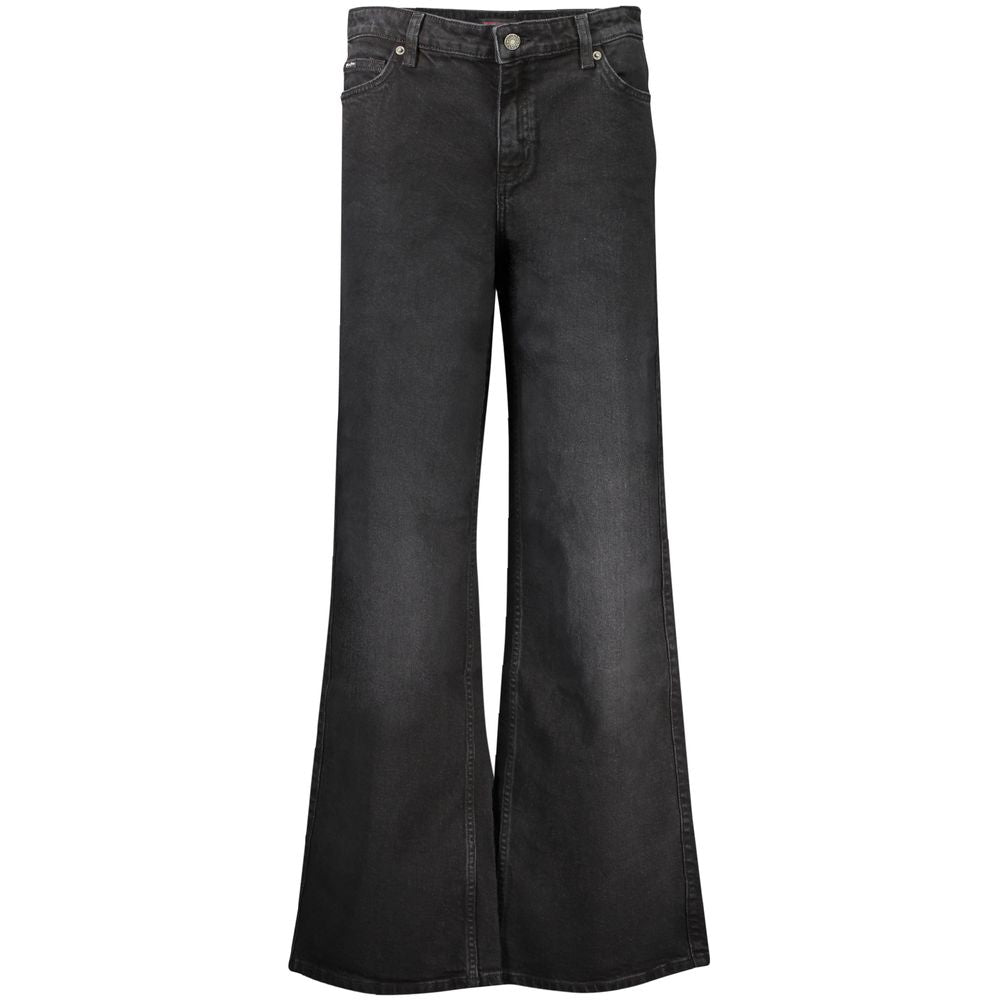 Guess Jeans Women's Black Cotton Flared Jeans