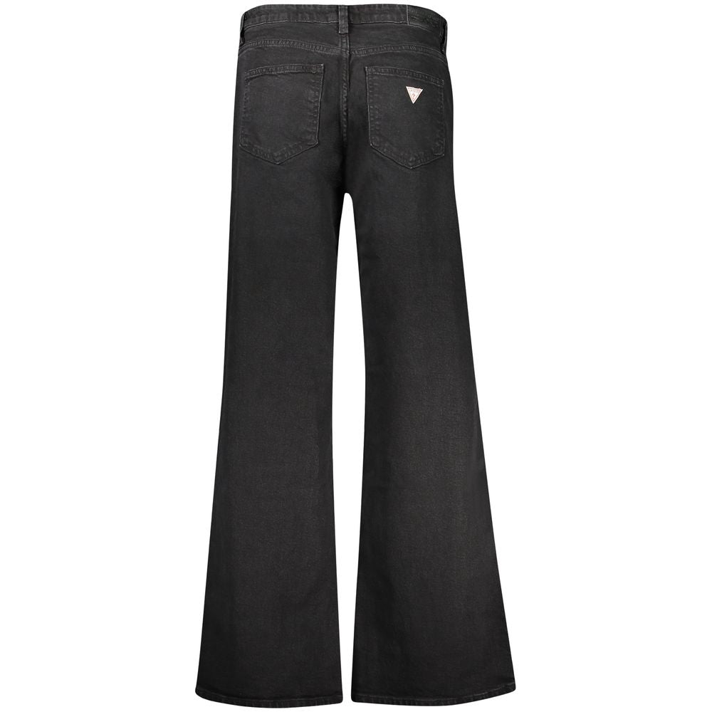 Guess Jeans Women's Black Cotton Flared Jeans