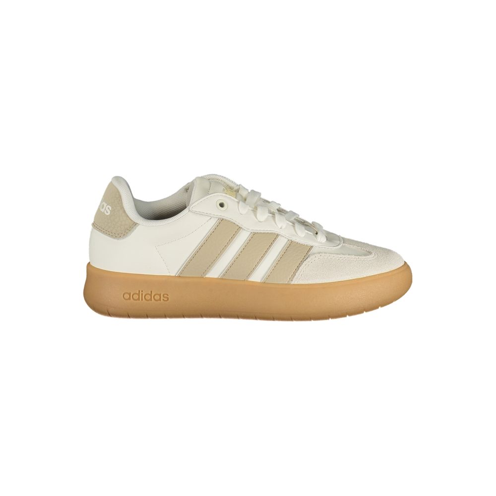 Adidas Women's White Polyester Sneakers