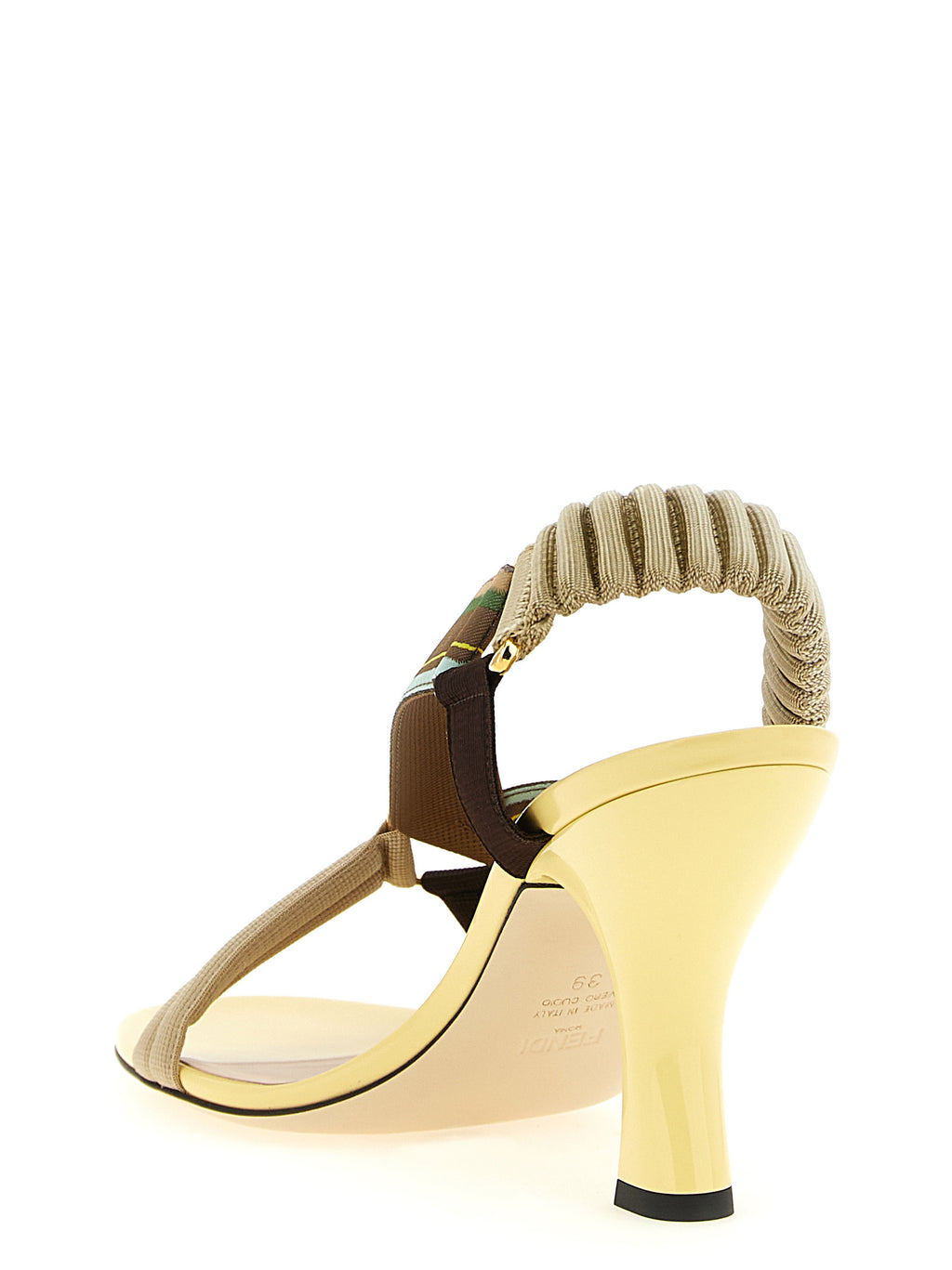 Fendi Women's Multicolor Viscose Mid-Heel Pumps