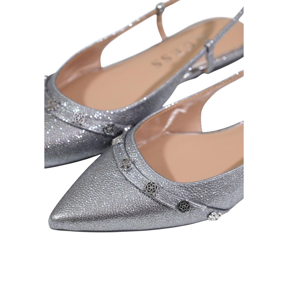 Guess Women's Gray Polyester Platform Pumps