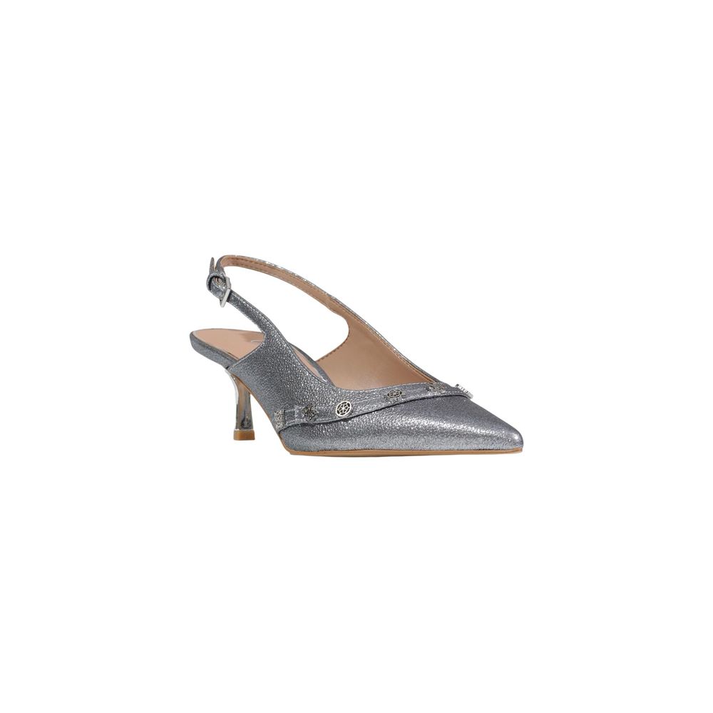 Guess Women's Silver Polyester High-Heel Pumps