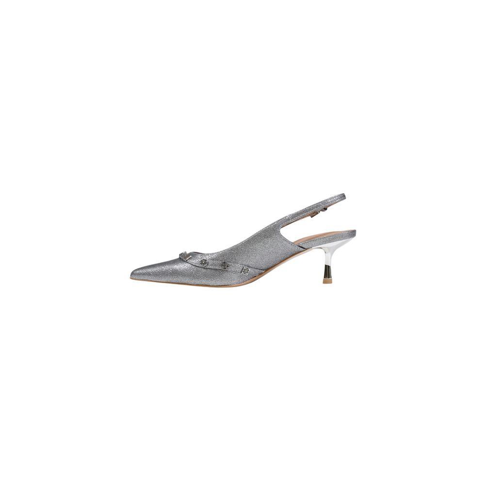 Guess Women's Silver Polyester High-Heel Pumps