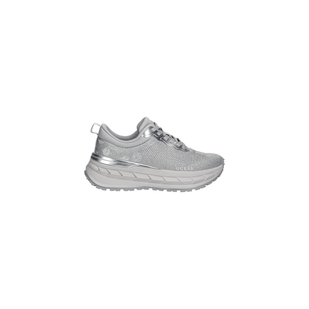 Guess Women's Silver Polyester Chunky Sneakers