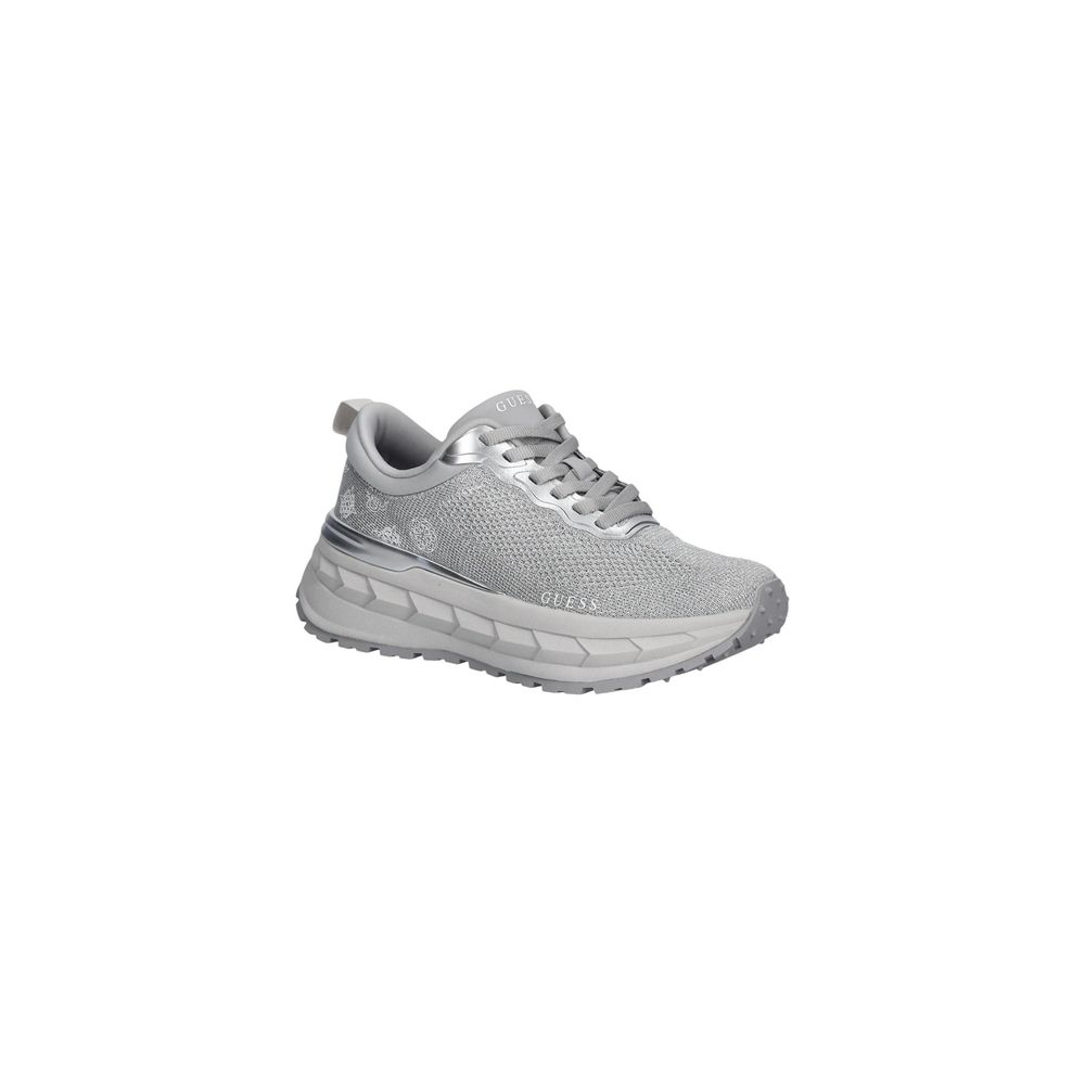Guess Women's Silver Polyester Chunky Sneakers