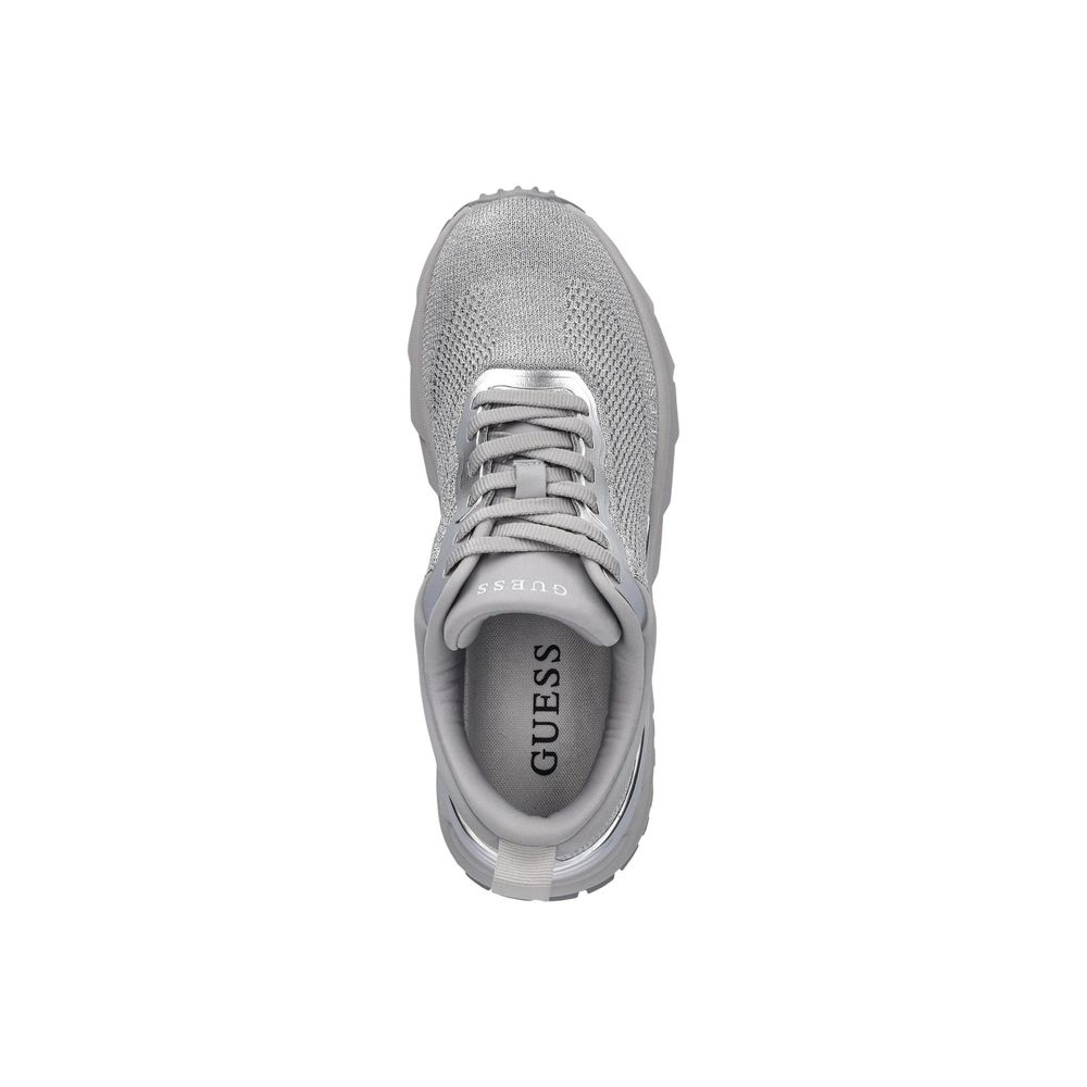 Guess Women's Silver Polyester Chunky Sneakers