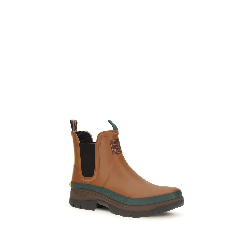 Barbour x Paul Smith Men's Rubber Chelsea Boots - Brown - product image 2