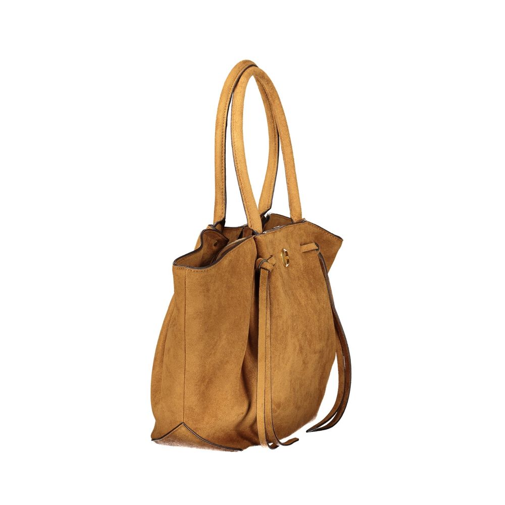 Brown Polyester Women's Bag