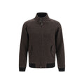 Baracuta Herringbone G9 Men's Brown Viscose Full-Length Jacket