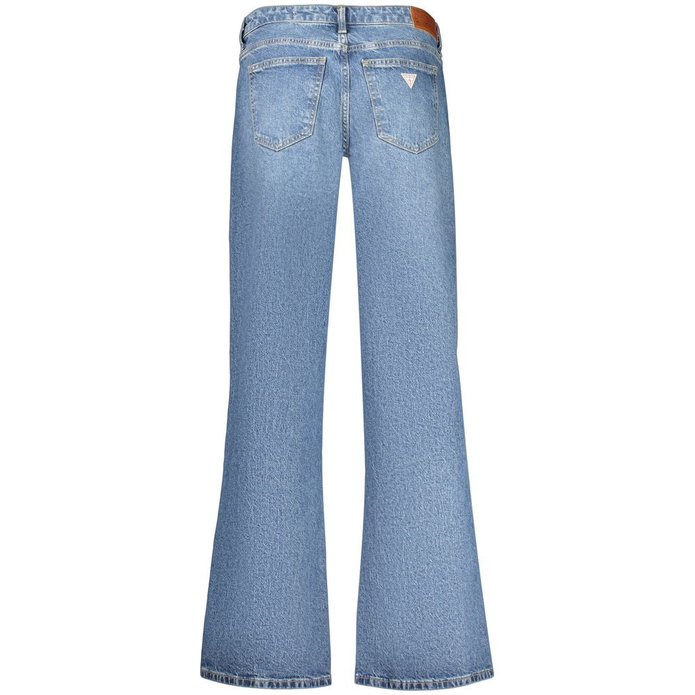 Guess Jeans Wide Leg Women's Blue Wool Flared Jeans