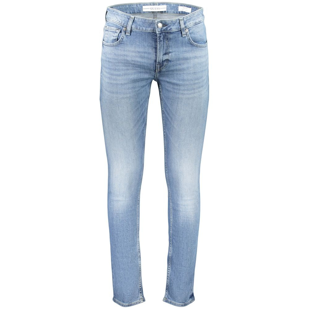 Guess Jeans Men's Blue Cotton Skinny Jeans
