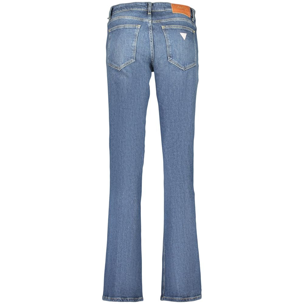 Guess Jeans Women's Blue Cotton Slim-Fit Jeans
