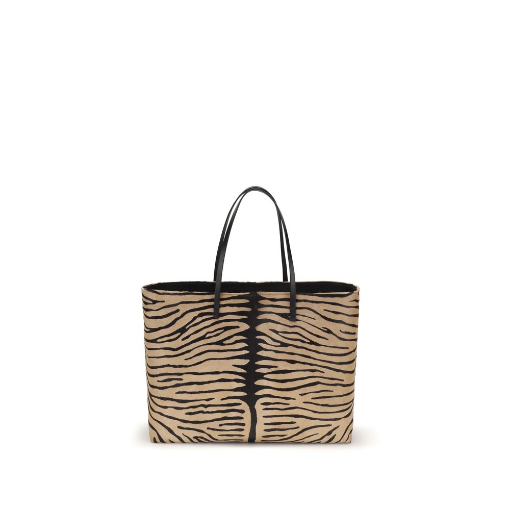 Fendi Shopping Women's Beige Leather Shoulder Bag
