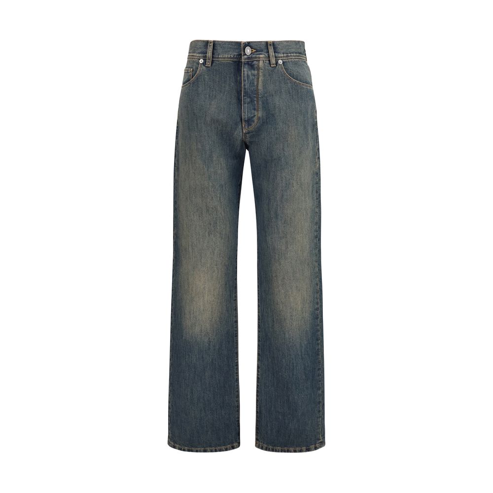 Fendi Women's Blue Cotton Jeans