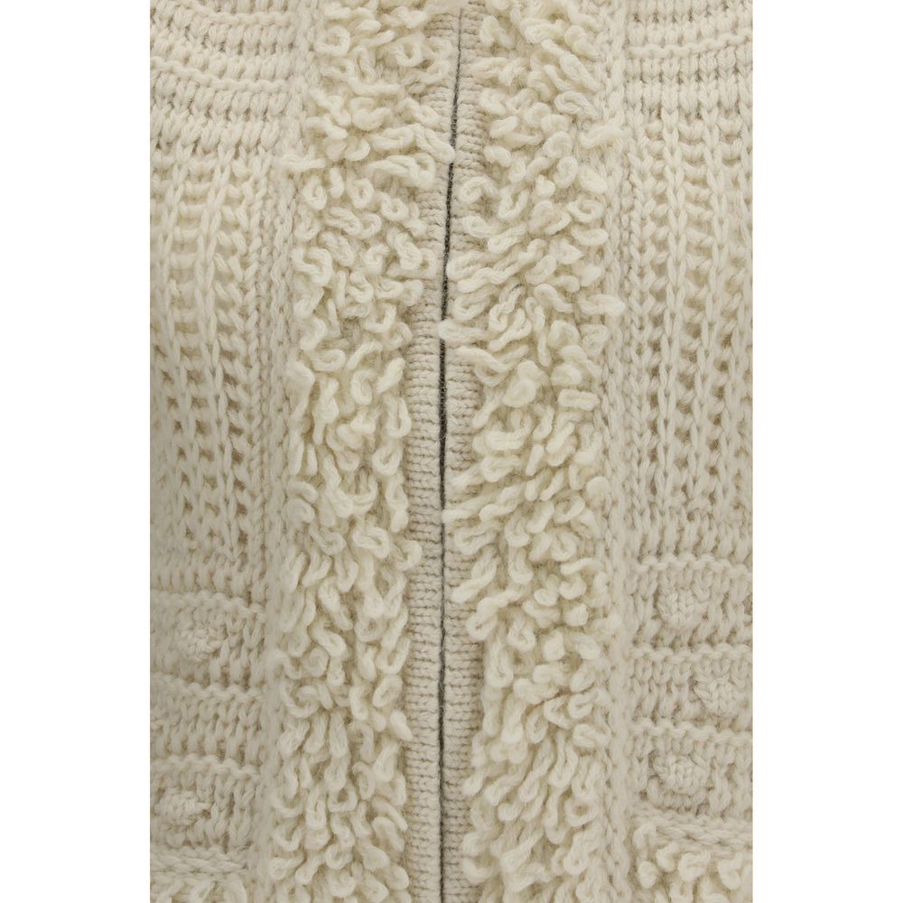 Fendi Women's White Wool Sleeveless Jacket