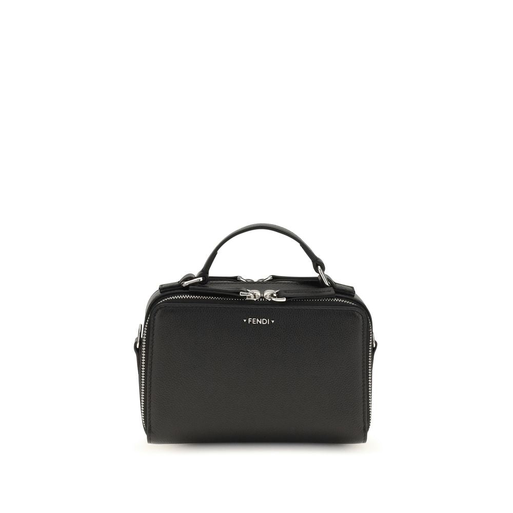 Fendi Men's Black Leather Handbag