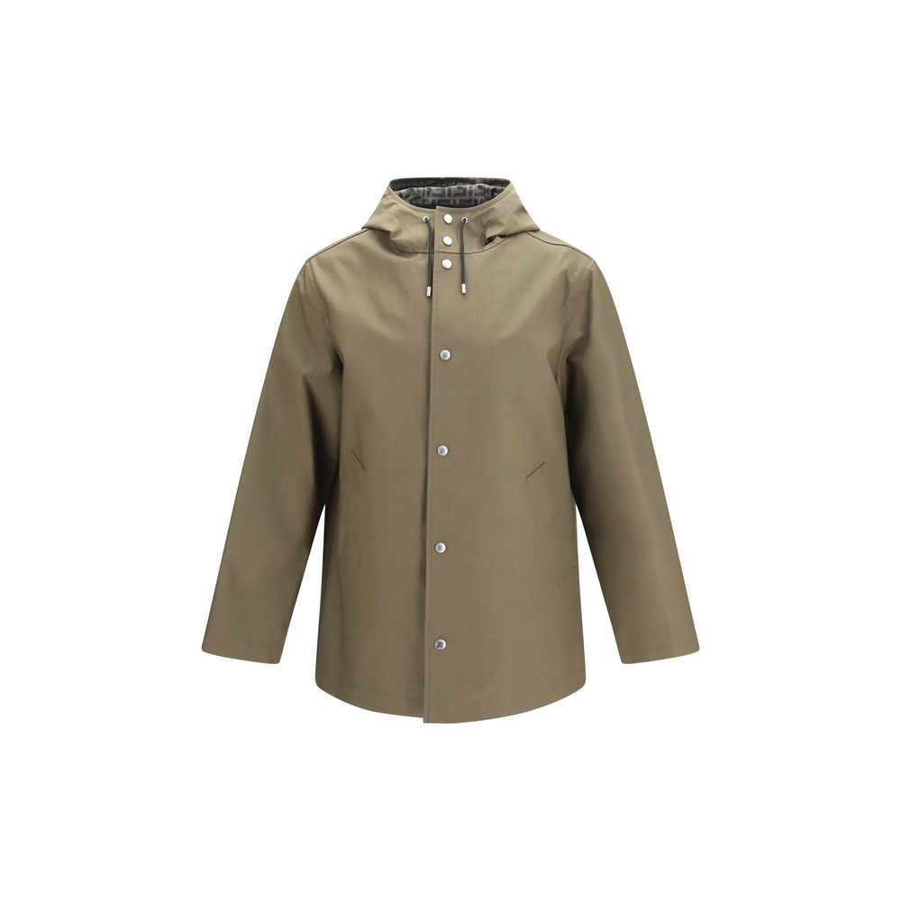 Fendi Men's Bicolor Polyester Full-Length Jacket