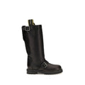 Fendi Biker Women's Black Leather Lace-Up Boots