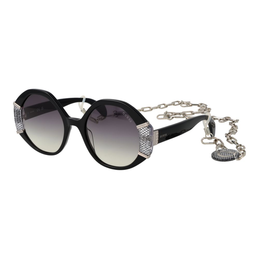 Guess GU7874 5401B Women's Black Round Sunglasses