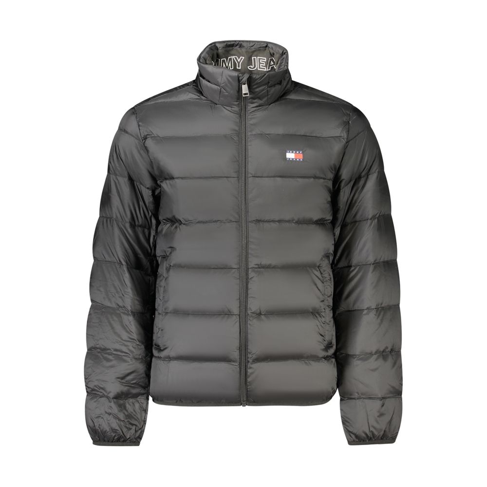 Black Polyester Men's Jacket