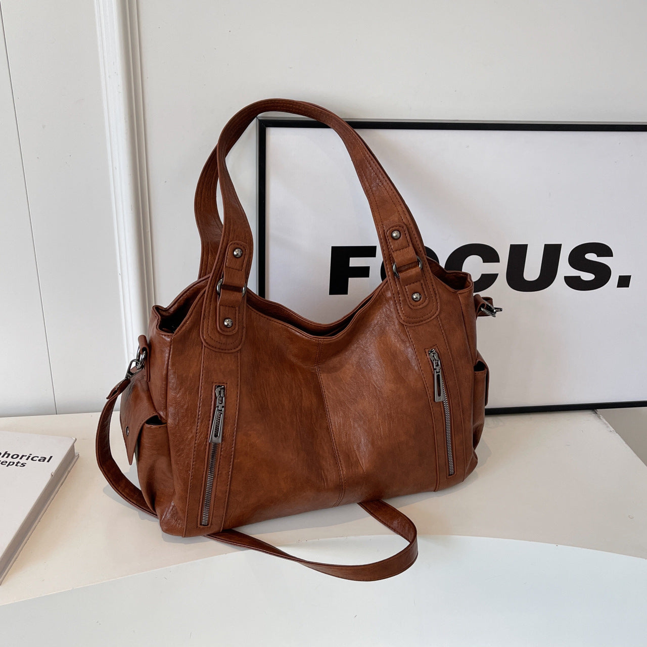 Elegant Soft Leather Tote Bag for Women