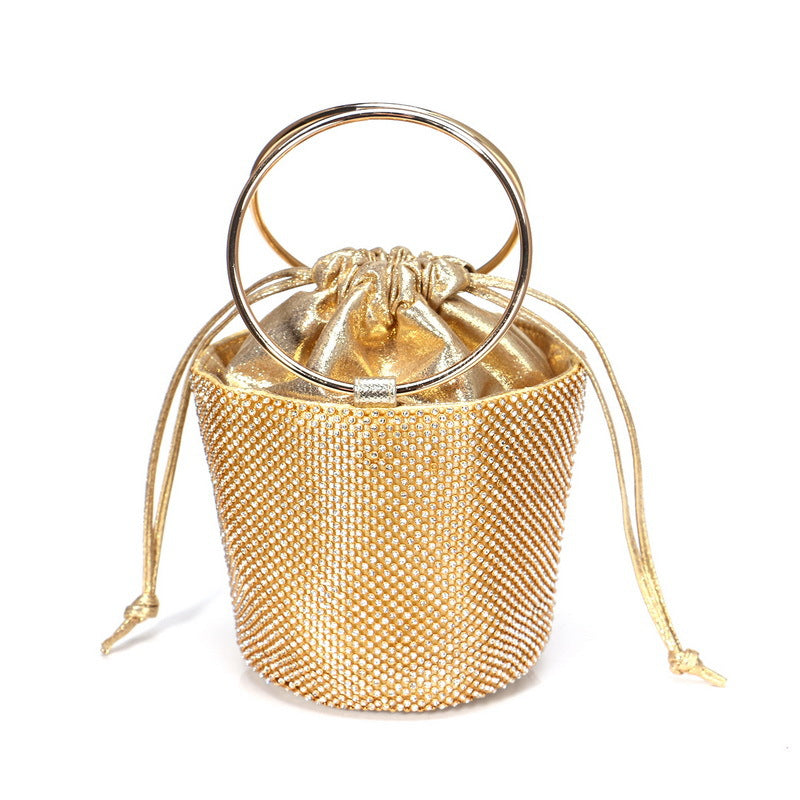 Luxury Diamond-Studded Evening Clutch Bag