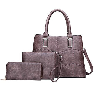 Luxury 3-Piece Women's Handbag Set