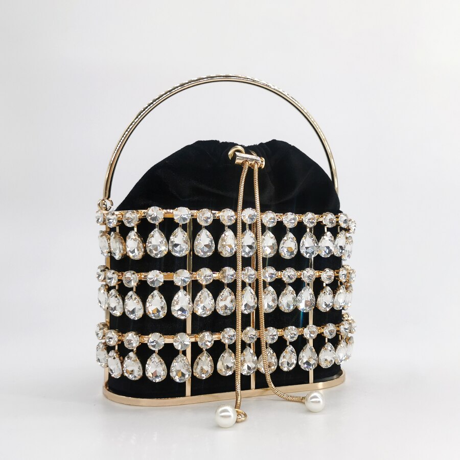 Luxury Crystal Rhinestone Evening Clutch Bag