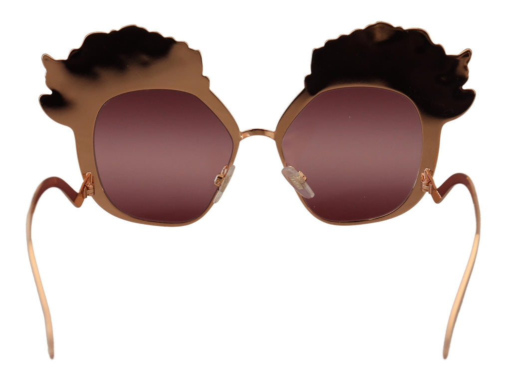 Dolce & Gabbana DG2202 Women's Pink Rose Sequin Sunglasses