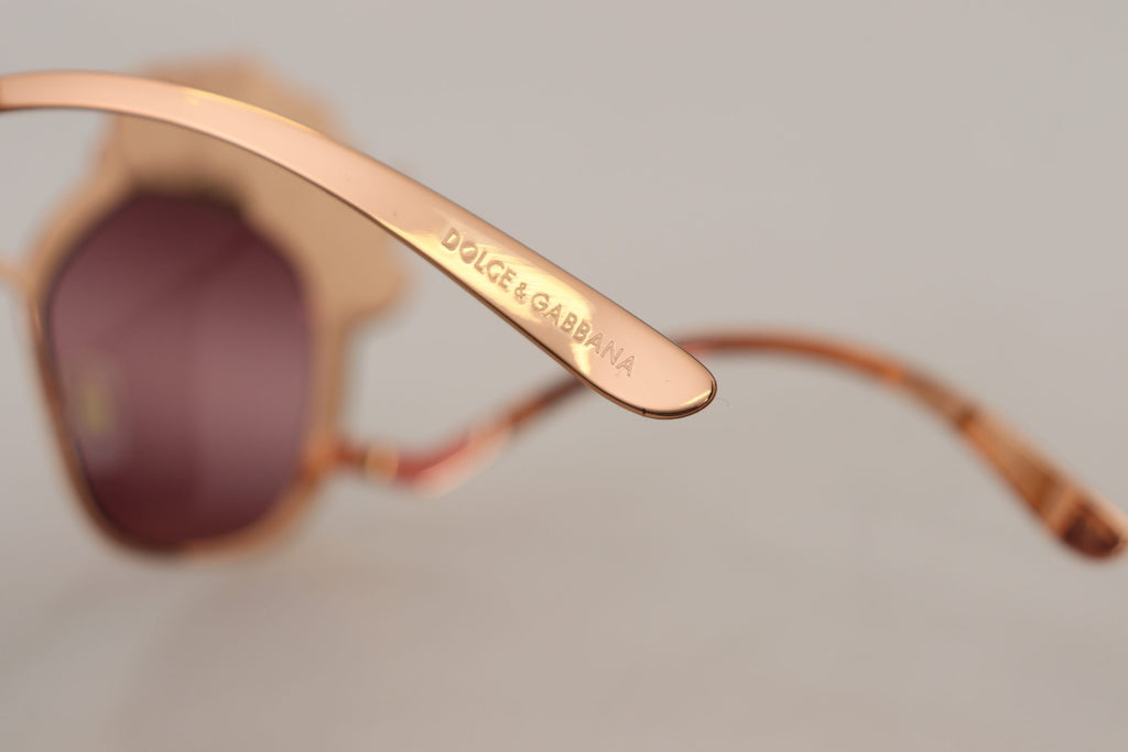 Dolce & Gabbana DG2202 Women's Pink Rose Sequin Sunglasses