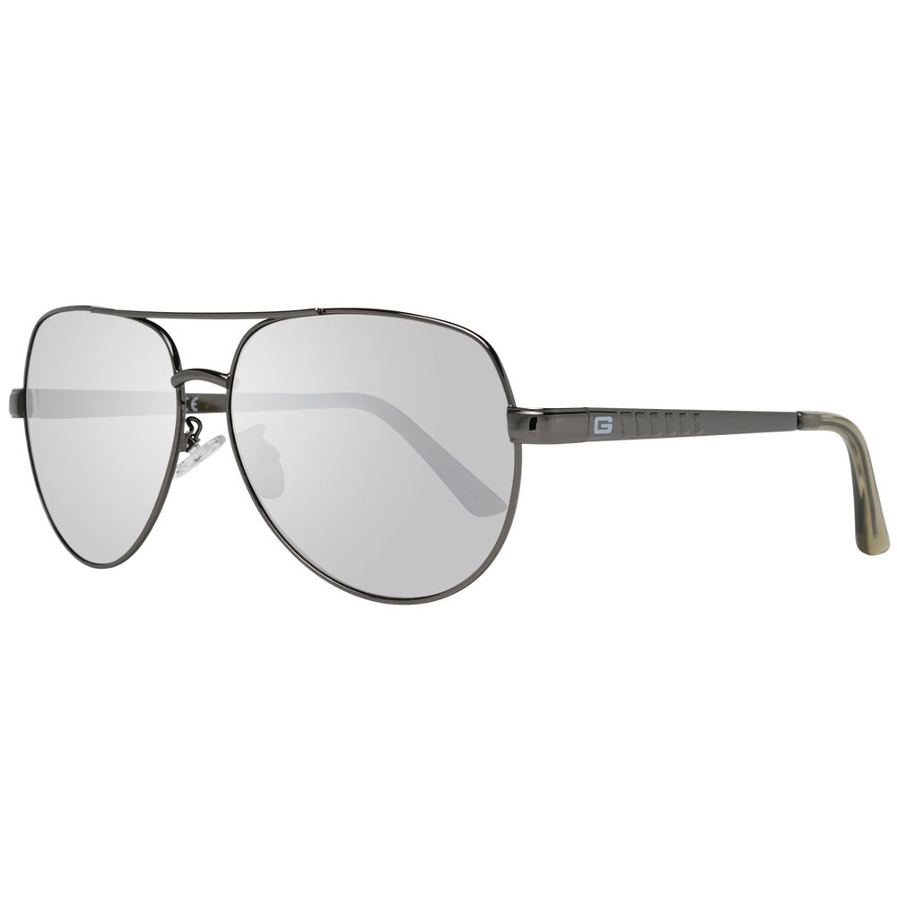 Guess GF0215 6008C Men's Gunmetal Aviator Sunglasses