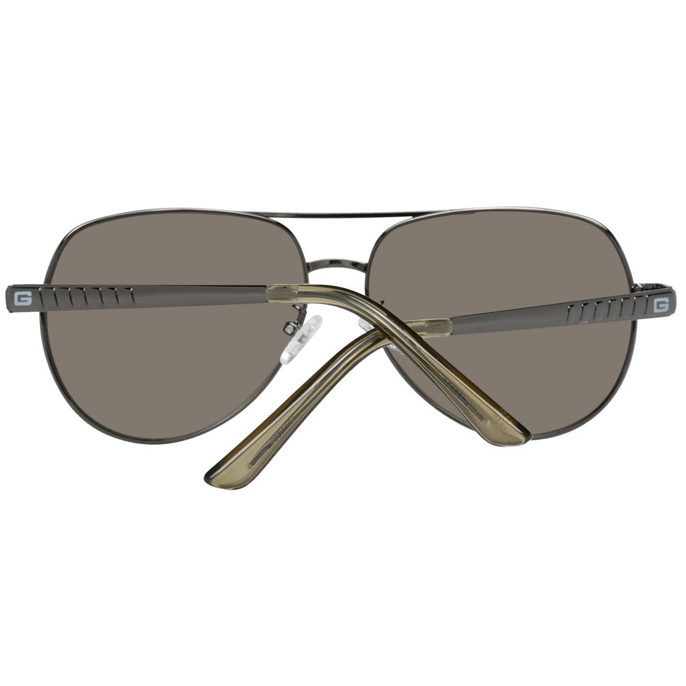 Guess GF0215 6008C Men's Gunmetal Aviator Sunglasses