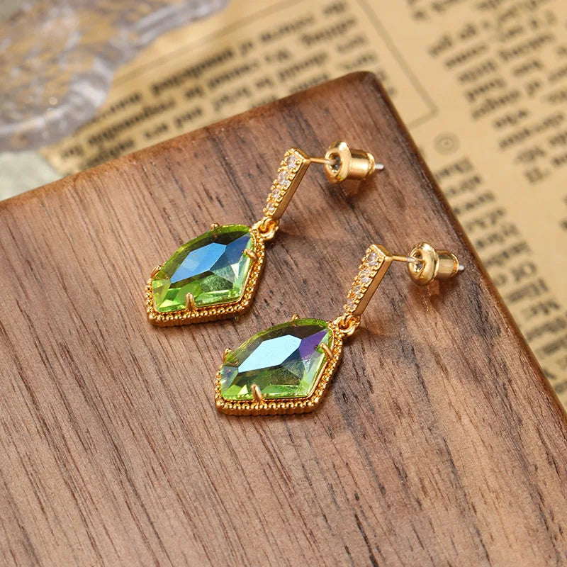 Luxury Irregular Crystal Earrings for Women