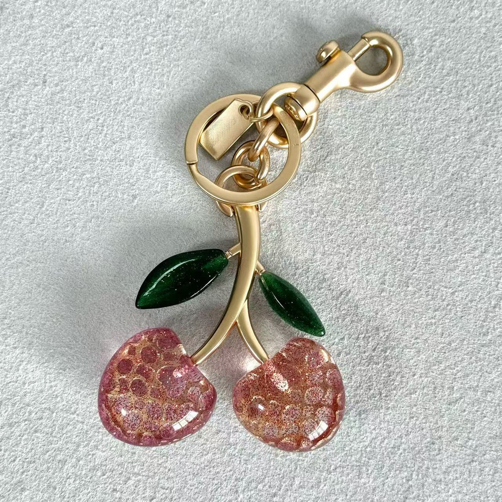 Crystal Cherry Keychain & Bag Charm for Women
