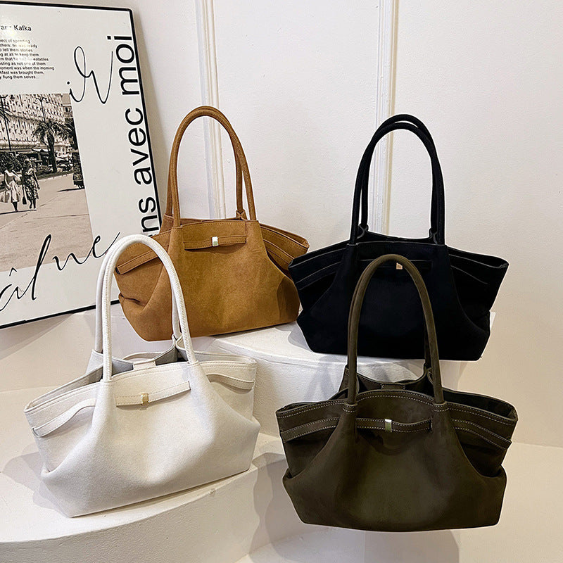 Elegant Soft Suede Tote Bag for Women