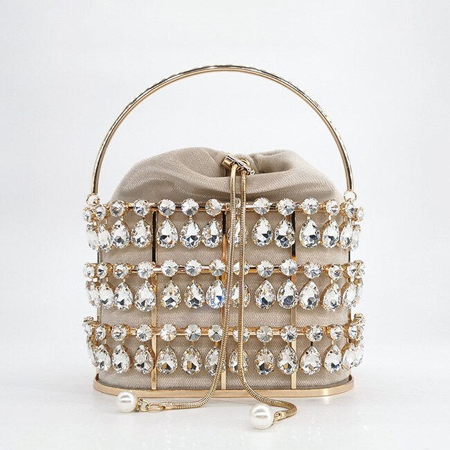 Luxury Crystal Rhinestone Evening Clutch Bag
