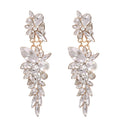 Colorful Long Rhinestone Drop Earrings