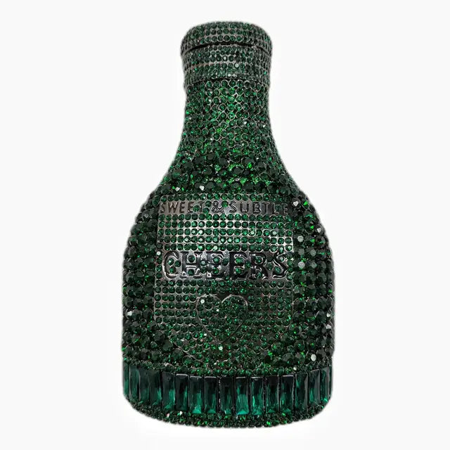 Luxury Crystal Bottle Clutch Bag for Women