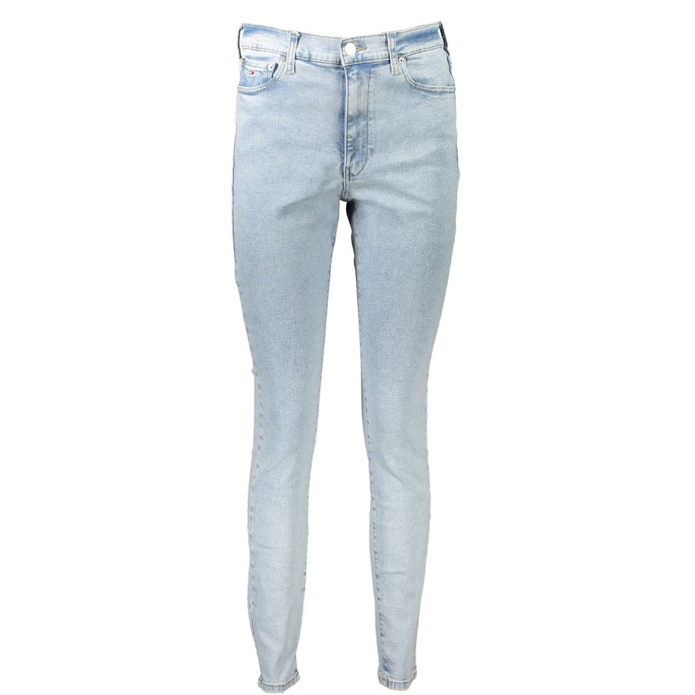 Tommy Hilfiger Women's Blue Cotton Skinny Jeans