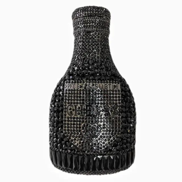 Luxury Crystal Bottle Clutch Bag for Women