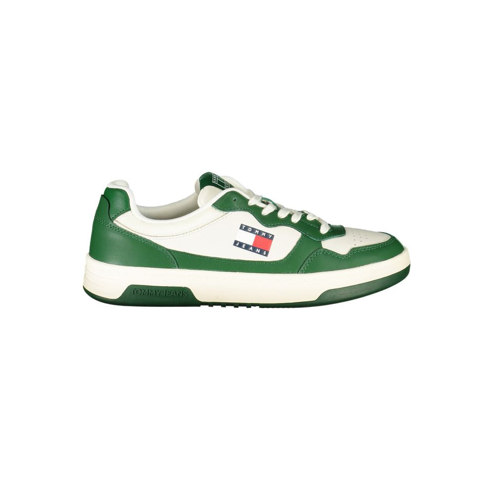 Tommy Hilfiger Men's White Polyurethane Sneakers