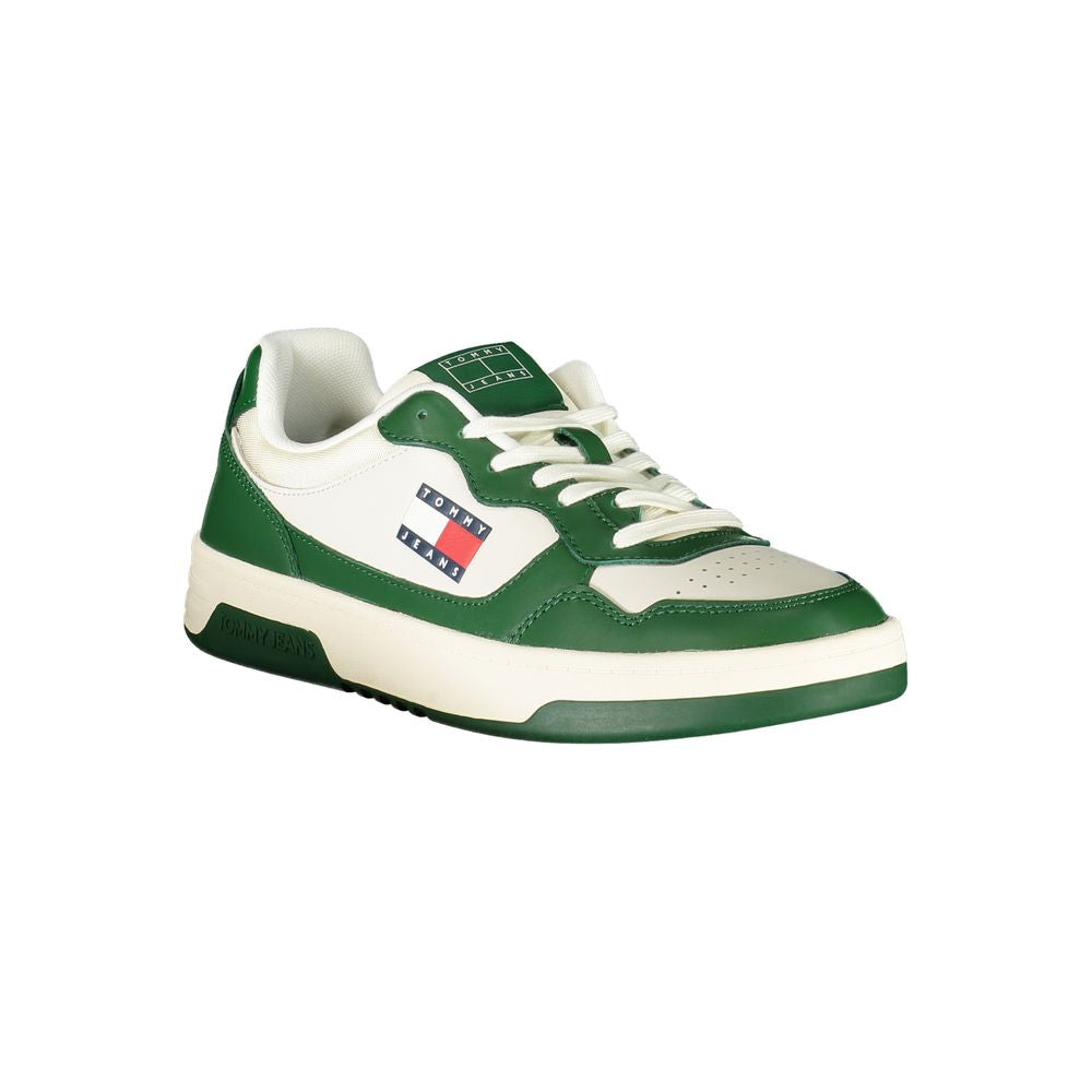 Tommy Hilfiger Men's White Polyurethane Sneakers