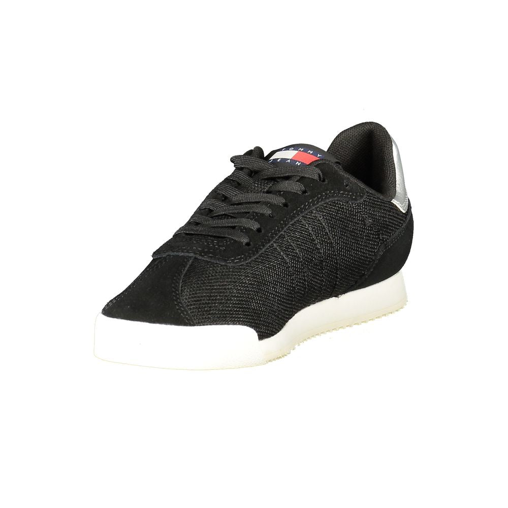 Tommy Hilfiger Women's Black Polyester Sneakers